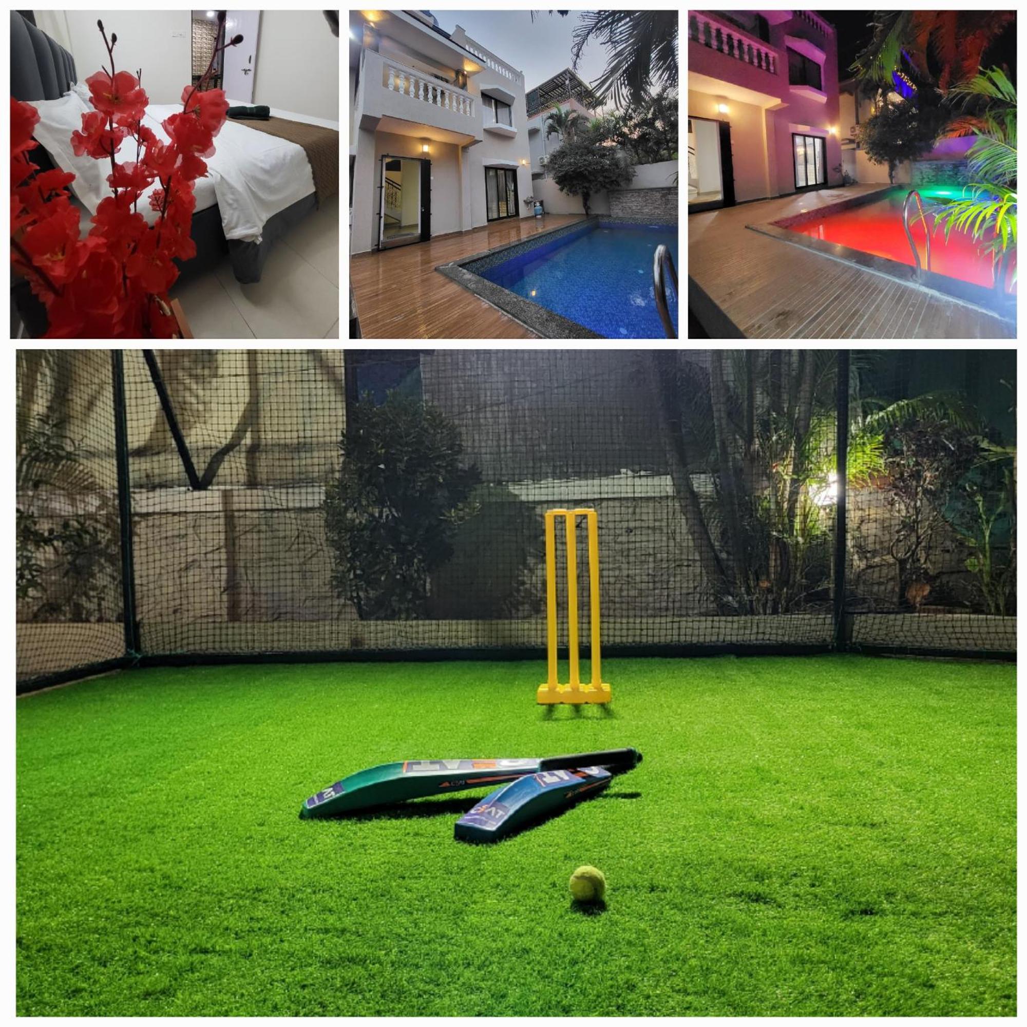 The Perfect Stays Para Disco Big Pool Cricket Turf Villa Лонавала Екстериор снимка